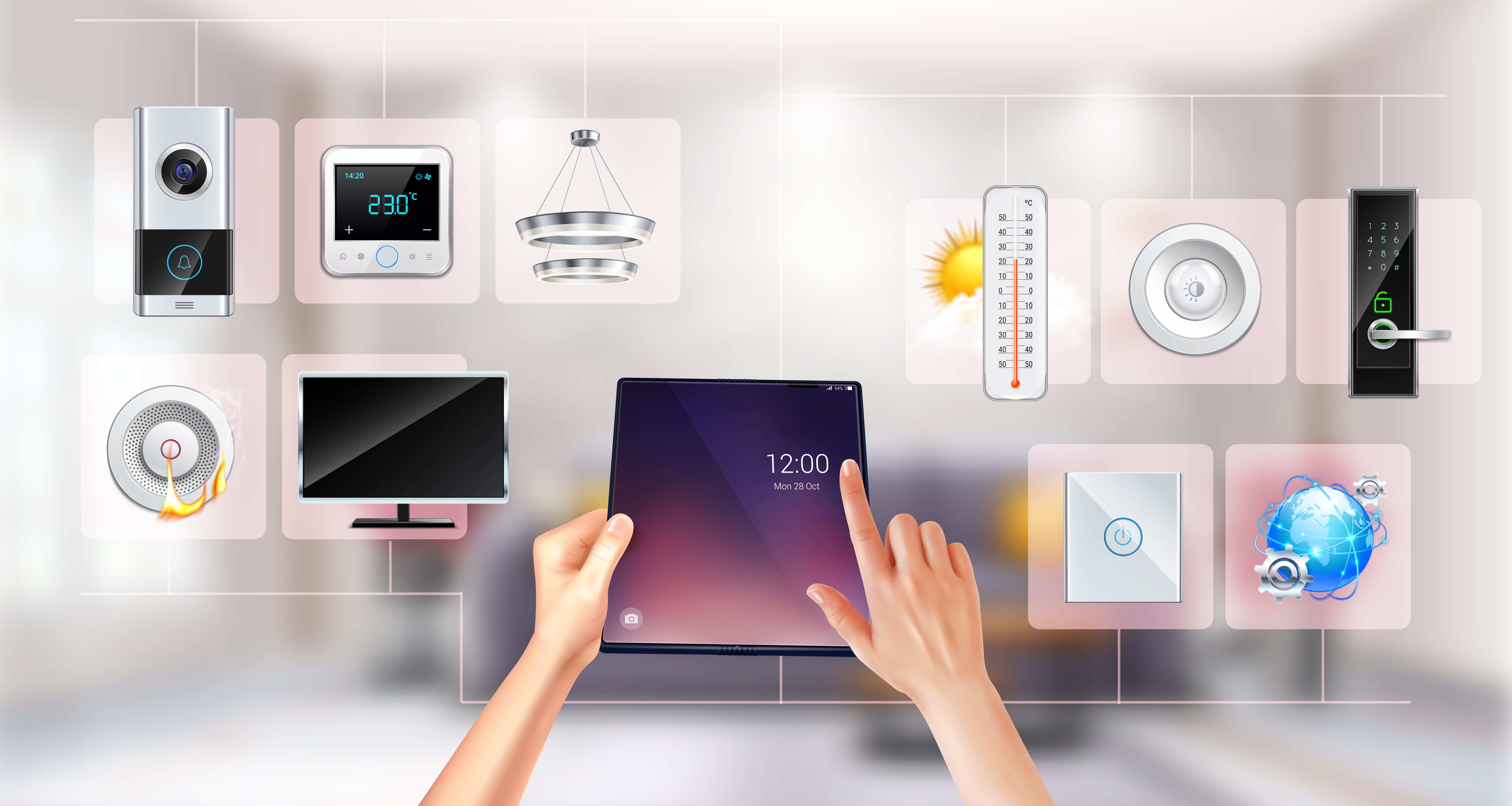 Smart home illustration